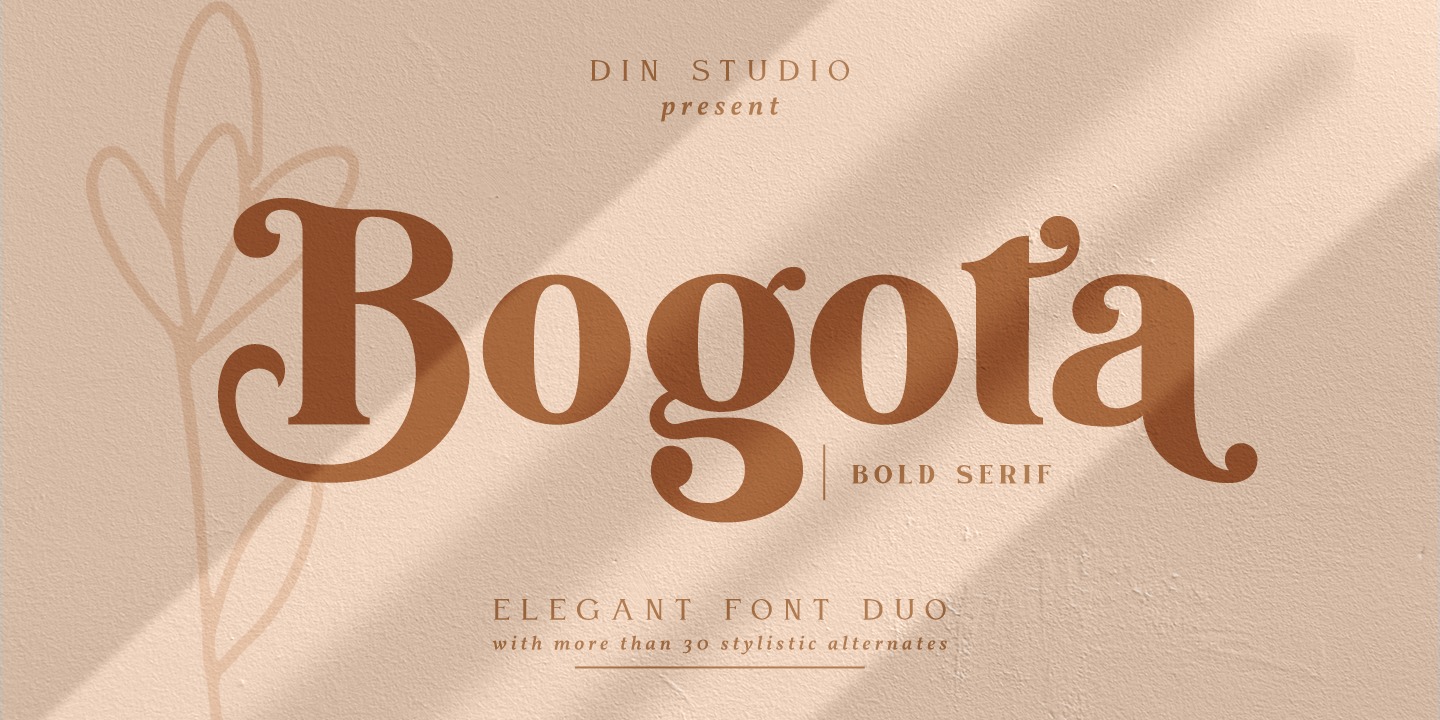 Schriftart Bogota